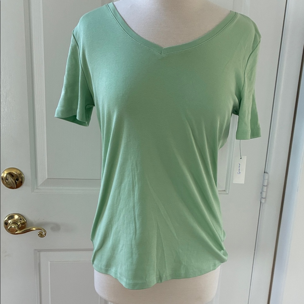 NWT green PIMA cotton tee